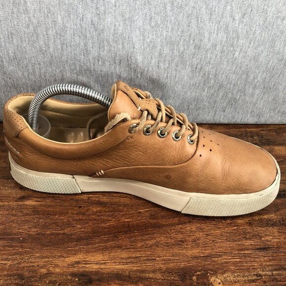 Sperry Gold Cup Men Size 8 Brown Tan Leather Sneakers Shoes Lace Up‎ - Picture 5 of 10